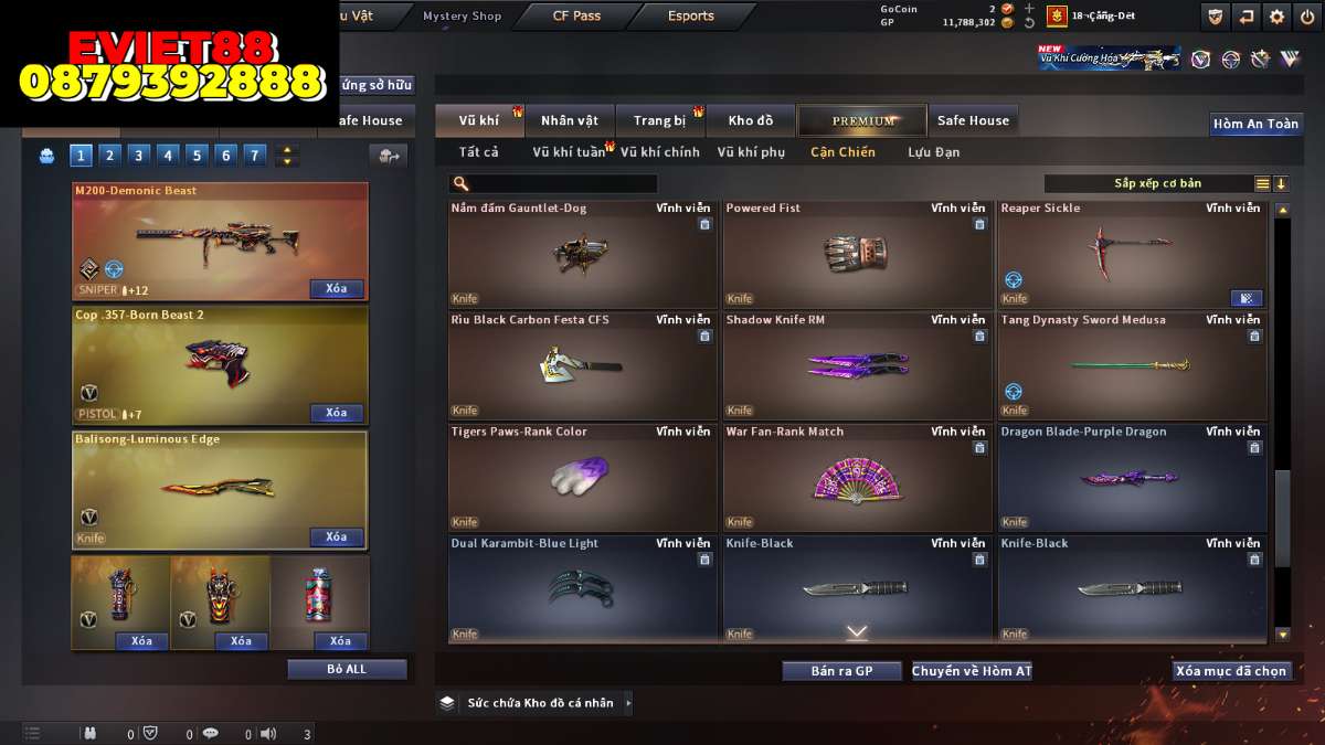 shop acc cf uy tin gia re